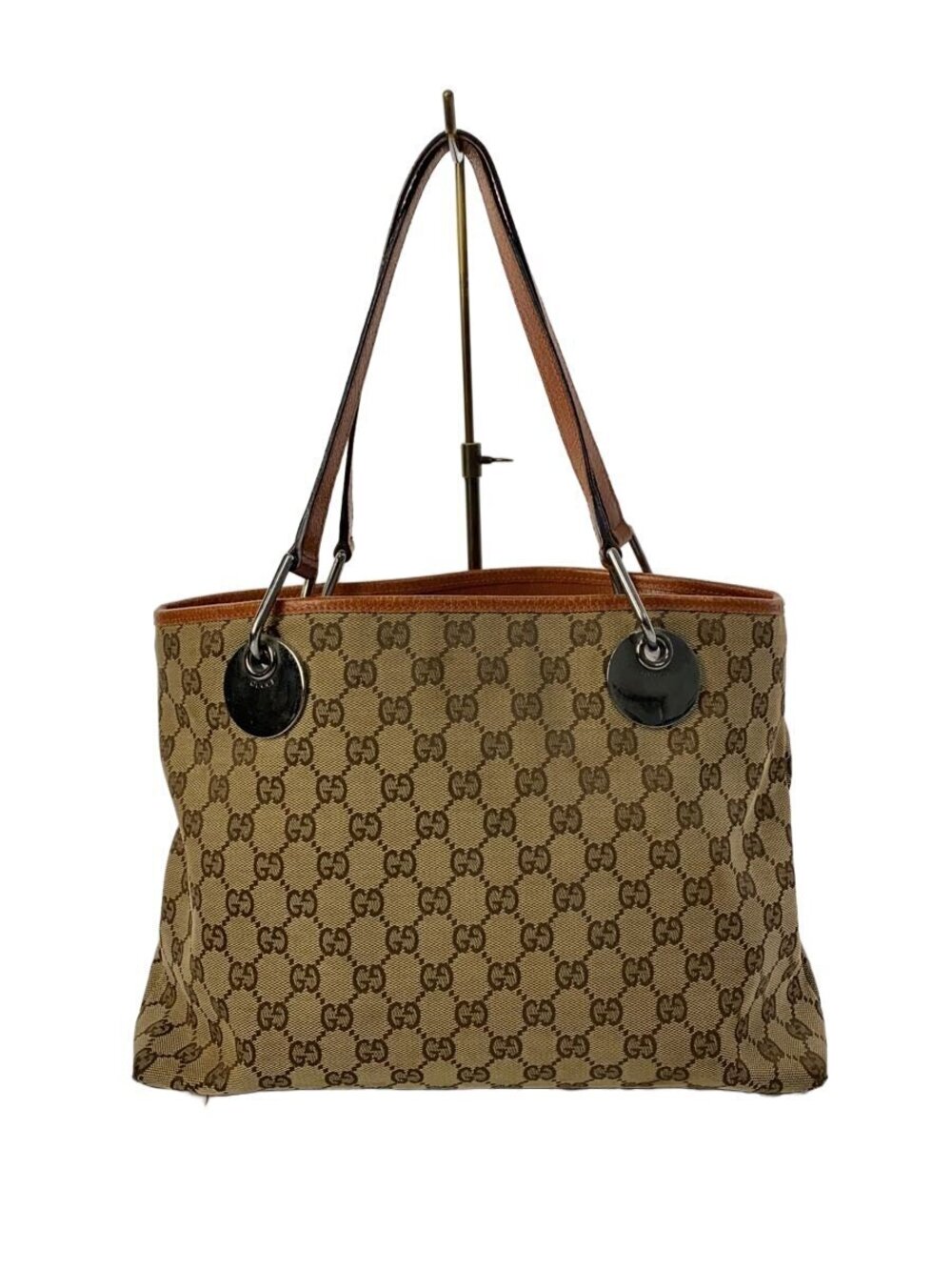 Gucci Tote Bag GG Canvas Eclipse Beige Tan
